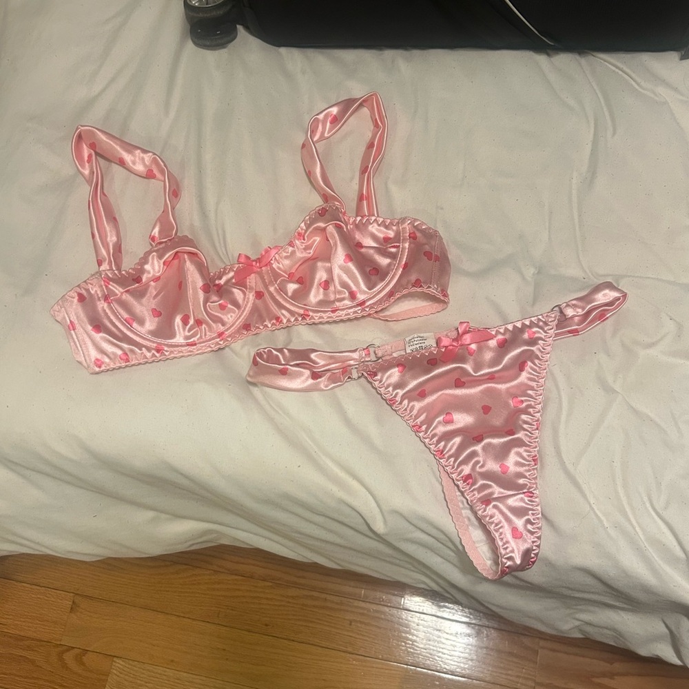 Y2K heart lingerie